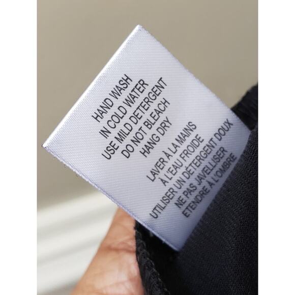 Focus By JJ Chiffon Vest Womens Small Black Stretch Fly Away Draped Open Front - Picture 6 of 13